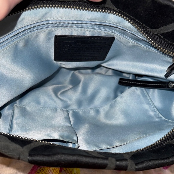 Coach Elegant Black Shoulder Bag with Silver Hardware - Picture 8 of 10